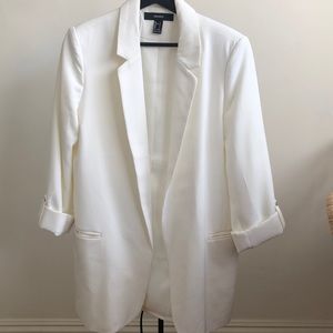 Forever 21 White Blazer